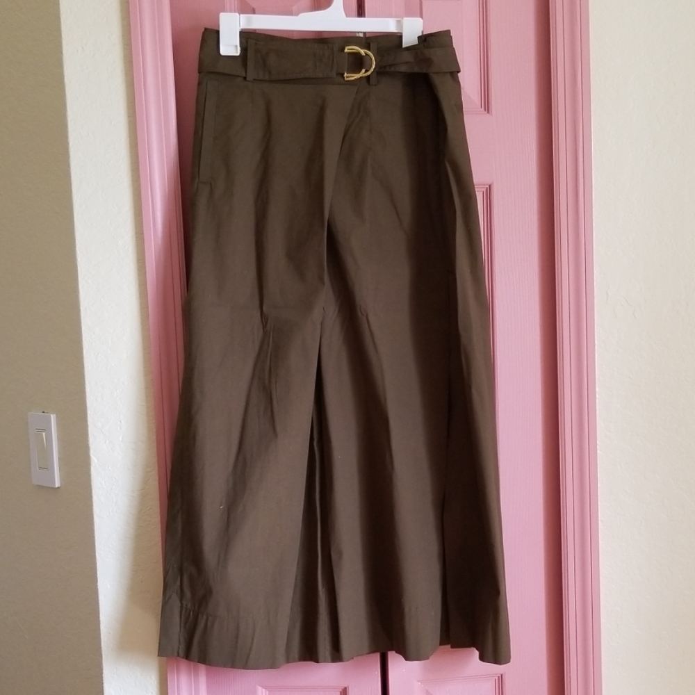 Zara trousers with belt and side slits